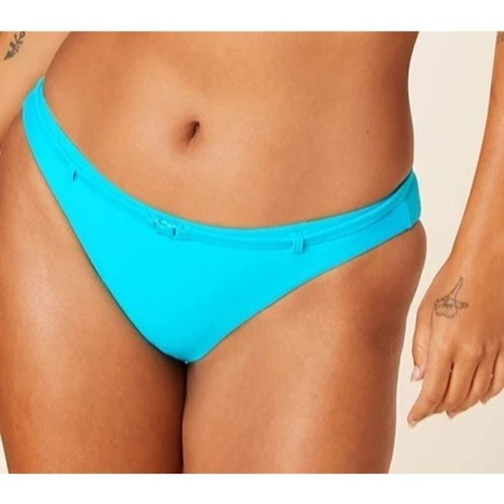 Andie The Riviera Turquoise Blue Bikini Bottom Swimwear Beach Ocean Size XS NWT